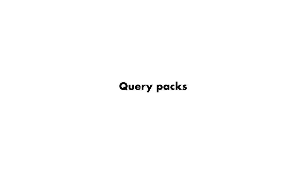 osquery packs